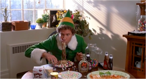 A well balanced breakfast!