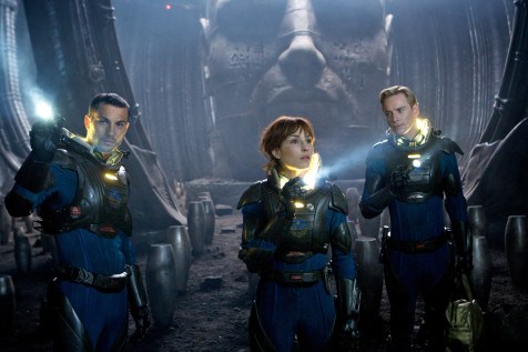 Prometheus - Logan Marshall-Green, Noomi Rapace, and Michael Fassbender