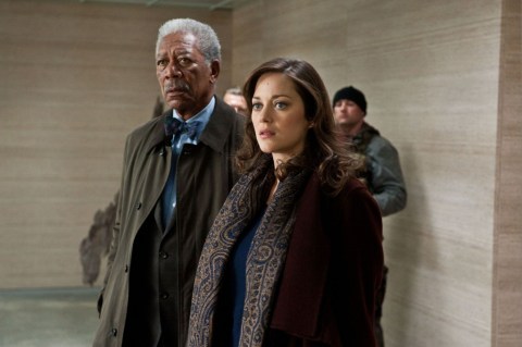 The Dark Knight Rises - Morgan Freeman and Marion Cotillard