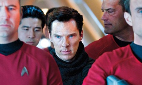 The film's villain amongst a bunch of red shirts. This isn't going to end well...