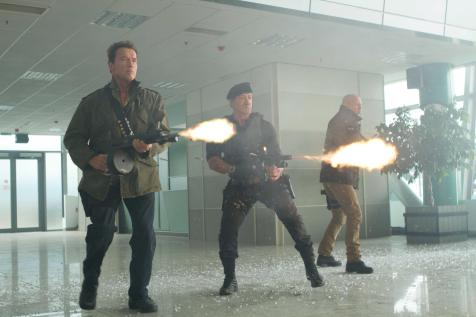 The Expendables 2 - Arnold Schwarzenegger, Sylvester Stallone, Bruce Willis