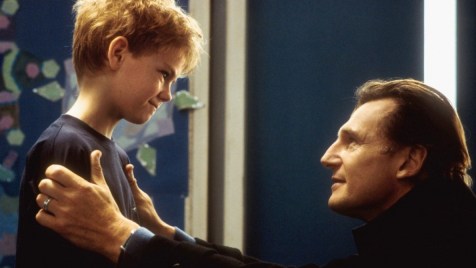 Love Actually - Thomas Sangster and Liam Neeson