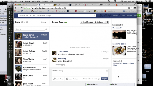 Unfriended - Facebook chat